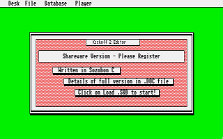 Kick Off II Final Whistle Team Editor — screenshot 1